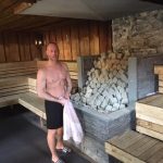 De Wereldkampioen in zijn sauna